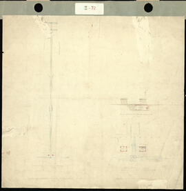 Plan de la Alameda mostrando la situación del rail, el vapor y el resguardo. Original.