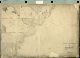 Carte des côtes de L'Amerique du sud comprises entre I´Lle Saint Caterine et le golfe San Mathias...