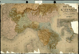 Carte des Etats de l'Italie avec les Regions circonvoisienes par L. Sacansan, géographe de Sa Maj...