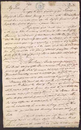 [Copia de carta de James Bronilow a Lord Normanby].