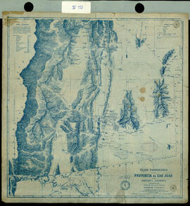 Plano topográfico de la Provincia de San Juan de la República Argentina. Levantado por orden del ...
