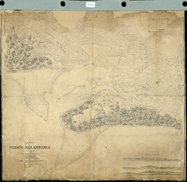 Plano de Puerto San Antonio (Golfo de San Matías) levantado abordo de la Cañonera Argentina &quot...