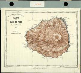 Commissão de Cartographia. Carta de la ilha do Fogo (Cabo Verde) [Comisión de Cartografía. Mapa d...
