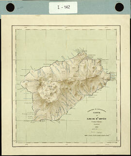Carta da Ilha de Santo Antão. (Cabo Verde).