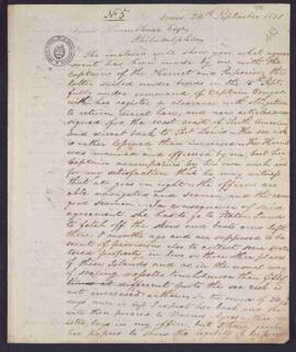 [Carta de Luis Vernet a Luis Krumbhaar sobre un convenio de este último con el capitán de la goleta “Harriet”].