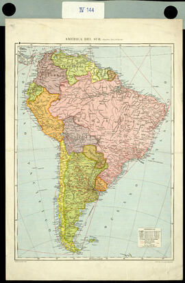 América del Sur. Mapa político.