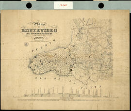 Plano de Montevideo en el estado de pacificación al 20 de febrero de 1865 levantado por Pablo Neu...