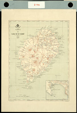 Comissão de Cartographia. Carta da Ilha de São Thomé. [Comisión de Cartografía. Mapa de la Isla d...