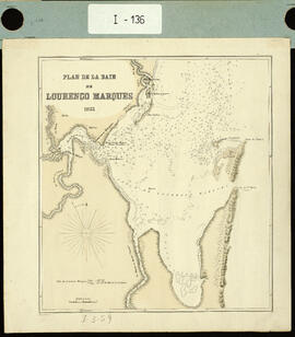 Plan de la Baie de Lourenço Marques. [Mapa de la Bahía de Marquez Lorenzo.]