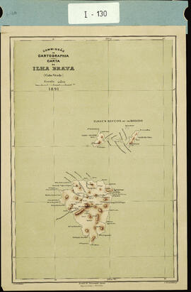 Carta da Ilha Brava (Cabo Verde). [Mapa de Isla Brava (Cabo Verde).]
