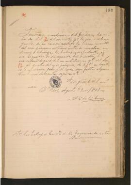 [Carta de Francisco De la Cruz a José Matías Zapiola.]