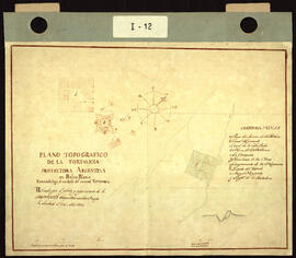 Plano topográfico de la fortaleza protectora argentina en Bahía Blanca ejecutado bajo el cuidado ...