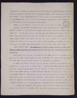 [Copia del documento sobre la detención y apresamiento de los buques norteamericanos Harriet y Br...