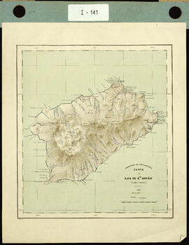 Carta da Ilha de Santo Antão. (Cabo Verde).