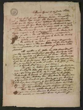 [Carta de Luis Vernet a sus peones en Malvinas Santiago López y Manuel Coronel].
