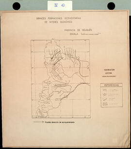 Grandes formaciones sedimentarias de interés económico. Provincia de Neuquén. Formación Lotena (c...