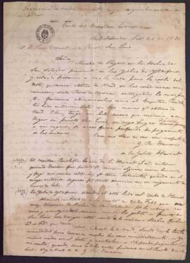 Traducción de varios documentos cuyos originales existen en mi poder. Carta del Capitán Davison.