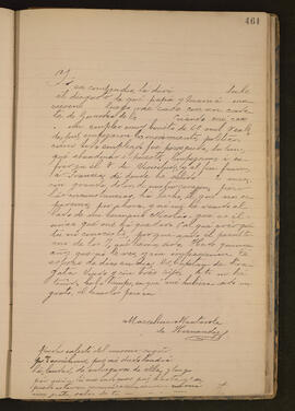 [Carta de Marcelina Manterola de Hernández a José Matías Zapiola.]