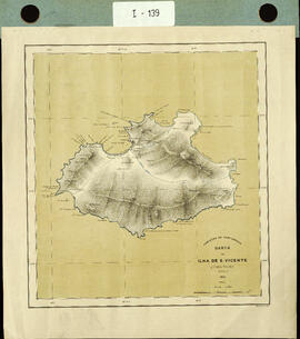 Carta da Ilha de San Vicente (Cabo Verde). (Esboço). [Mapa de la isla de San Vicente (Cabo Verde)...