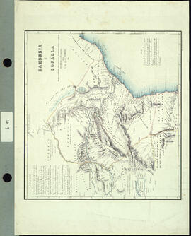 Zambezia e Sofálla. Mappa coordenado sobre numerosos documentos antiguos e modernos portugueses e...