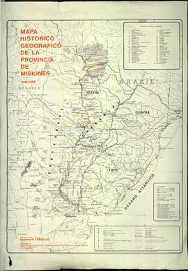 Mapa histórico geográfico de la Provincia de Misiones (1585-1896) Recopilado por el Profesor Casi...