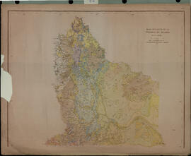 Mapa geológico de la Provincia del Neuquén. Base cartográfica de la Dirección Nacional de Geologí...