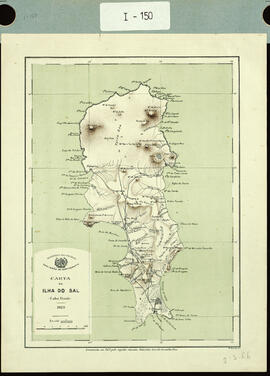 Carta da Ilha do Sal (Cabo Verde). [Mapa de la isla de Sal (Cabo Verde).]
