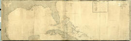 Gulf of Mexico, West Indies and Caribean Sea. From the most United States coast survey, spanish a...
