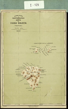 Carta da Ilha Brava (Cabo Verde). [Mapa de Isla Brava (Cabo Verde).]