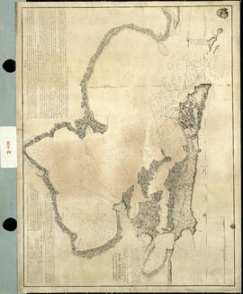 Plano geométrico del Puerto Capital de la isla de Puerto Rico levantado en 1794 por Don Cosme de Churruca Capitán de Navío de la Real Armada. Impreso.
