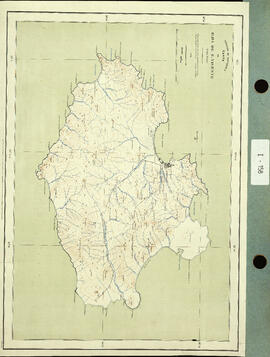Carta da Ilha de San Vicente (Cabo verde). [Mapa de la Isla San Vicente (Cabo Verde).]