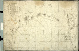Carta esférica de las Islas Antillas con parte de la Costa del Continente de América, trabajada d...