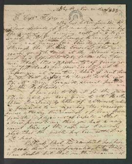 [Carta de Luis Vernet al Capitán Fitzroy].