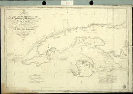 Carta esférica de la Costa Septentrional y Meridional de la Isla de Cuba desde Punta Icacos y Cay...