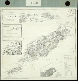 Schetskaart van Nederlandsch Timor en Omliggende Eiladen. [Croquis de Timor holandés y Eiladen ci...