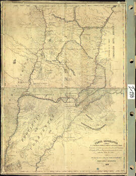 Carta geográfica de la Provincia de Corrientes y parte de la República del Paraguay. Construida c...