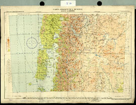 Carta aeronáutica mundial. San Carlos de Bariloche. Datos topográficos años 1946 al 53 y 57. Comp...
