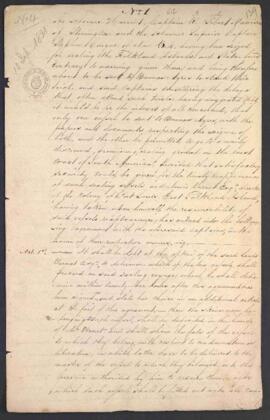 [Contrato de navegación entre el gobierno de Buenos  Aires y los capitanes John E. Davison de la goleta “Harriet” y Stephen Congar de la goleta “Superior”].